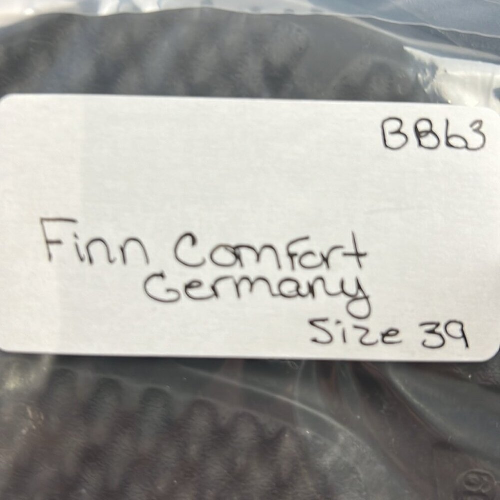 Finn Comfort Women's Black leather Sansibar Sandals Size 39 - Picture 12 of 12